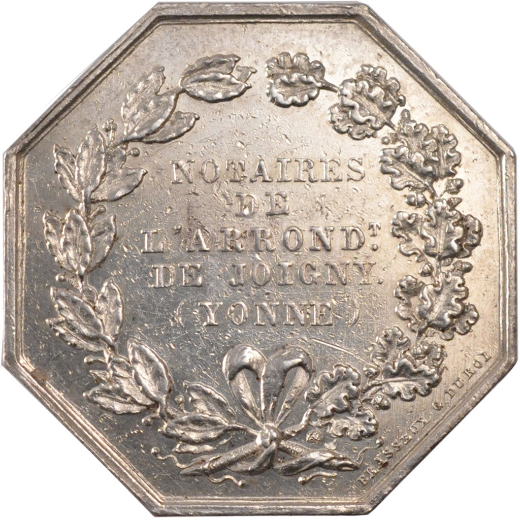 France, Token, Notary, AU(55-58), Silver, Lerouge:149