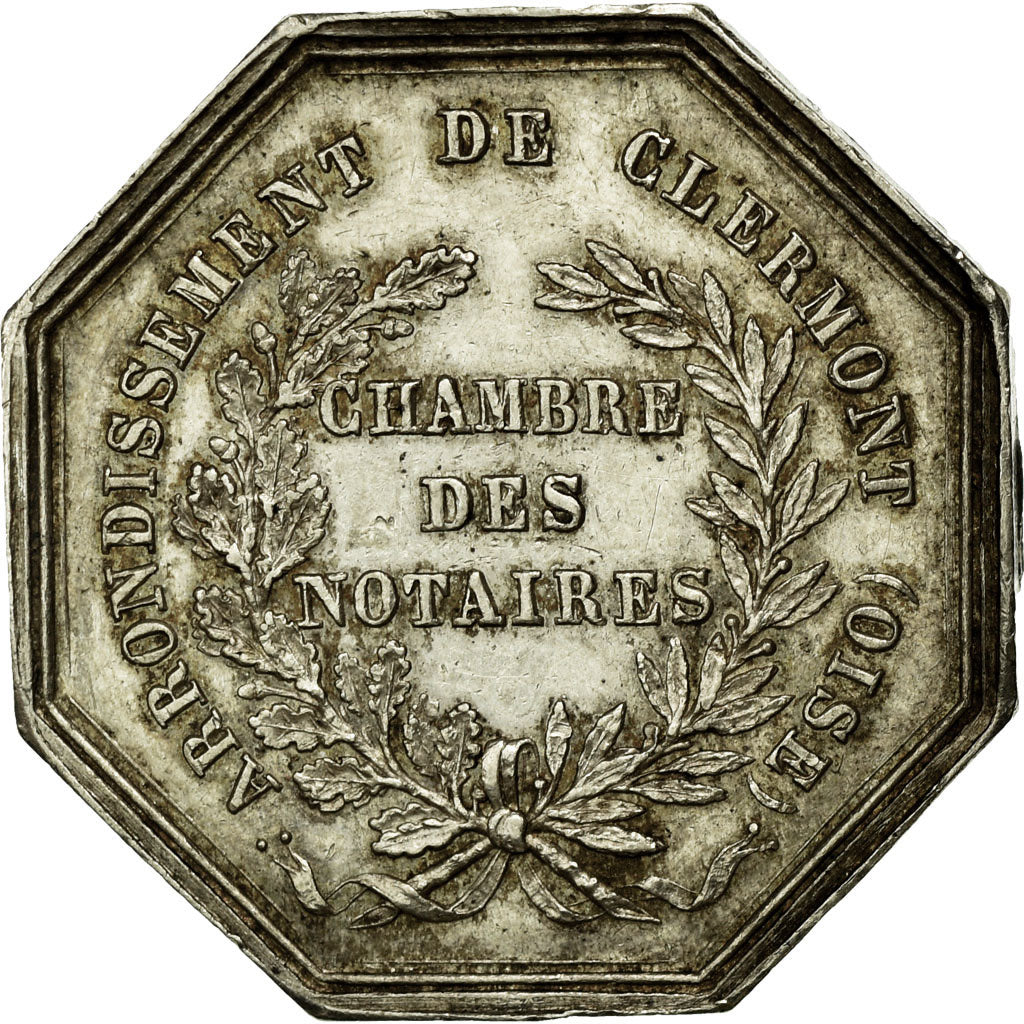 France, Token, Notary, 1824, AU(55-58), Silver, Lerouge:99e