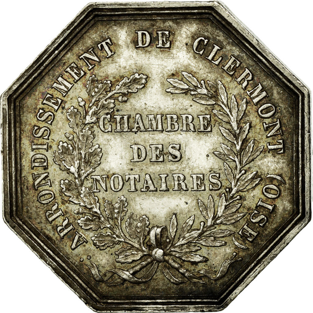 France, Token, Notary, 1824, AU(55-58), Silver, Lerouge:99c