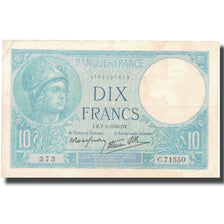 Francja, 10 Francs, Minerve, 1939, 1939-09-07, AU(50-53), Fayette:7.6, KM:84