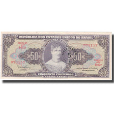 Billet, Brésil, 5 Centavos on 50 Cruzeiros, Undated (1966-1967), KM:184a, TTB