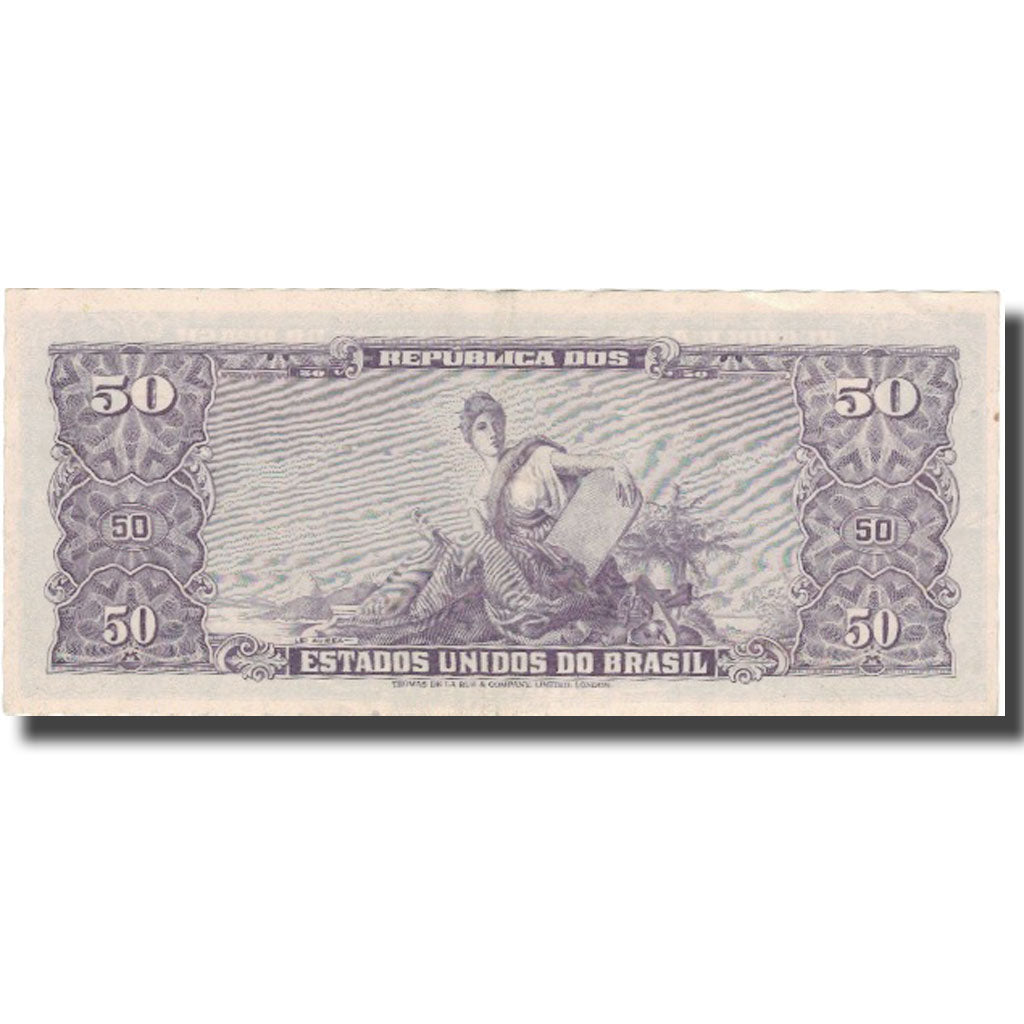 Billet, Brésil, 5 Centavos on 50 Cruzeiros, Undated (1966-1967), KM:184a, TTB