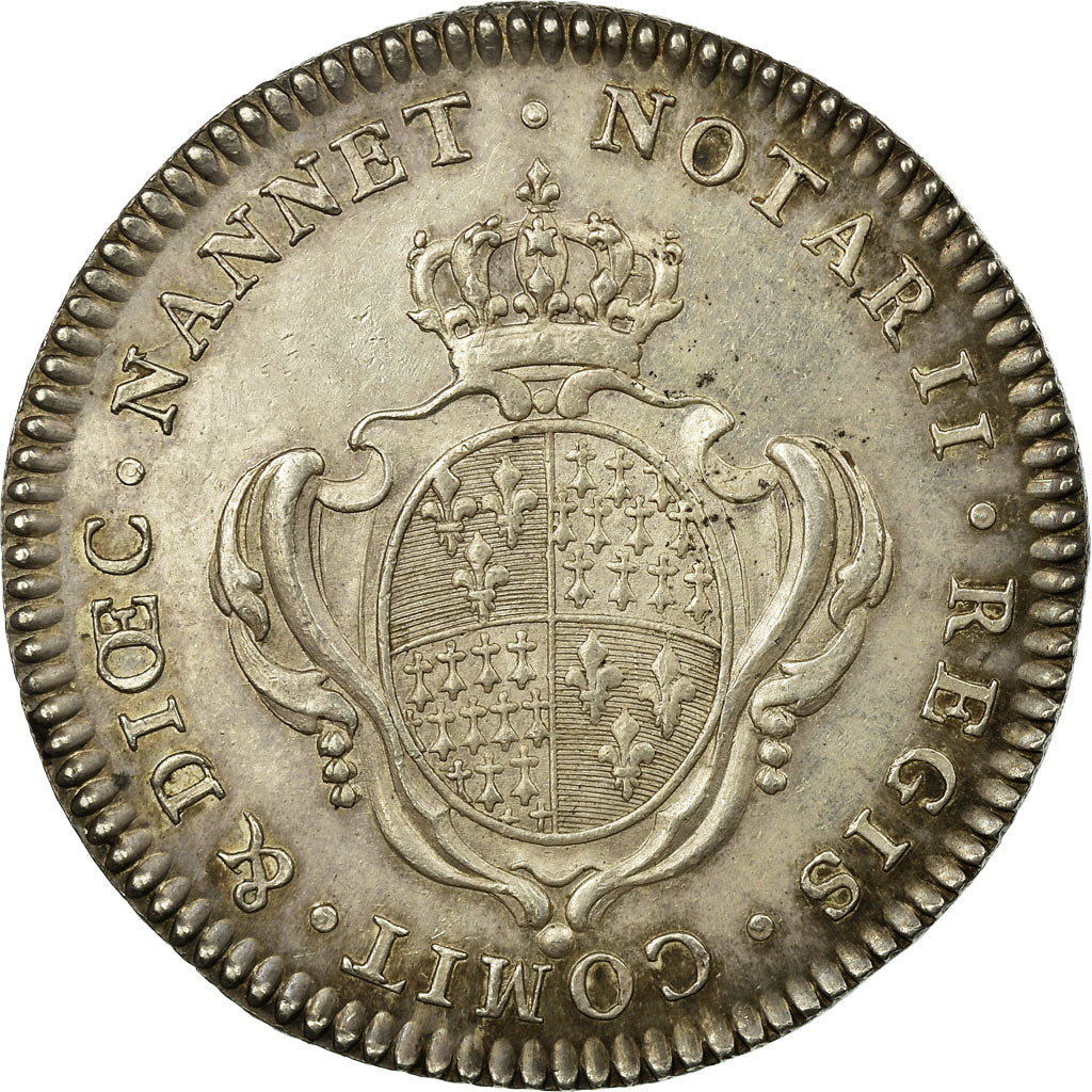 France, Token, Louis XVI, Conseillers du Roi et Notaires de Nantes, 1788