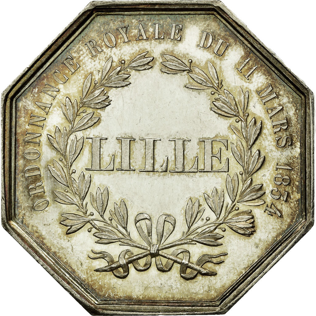 France, Token, Savings Bank, AU(55-58), Silver, Jacqmin:40