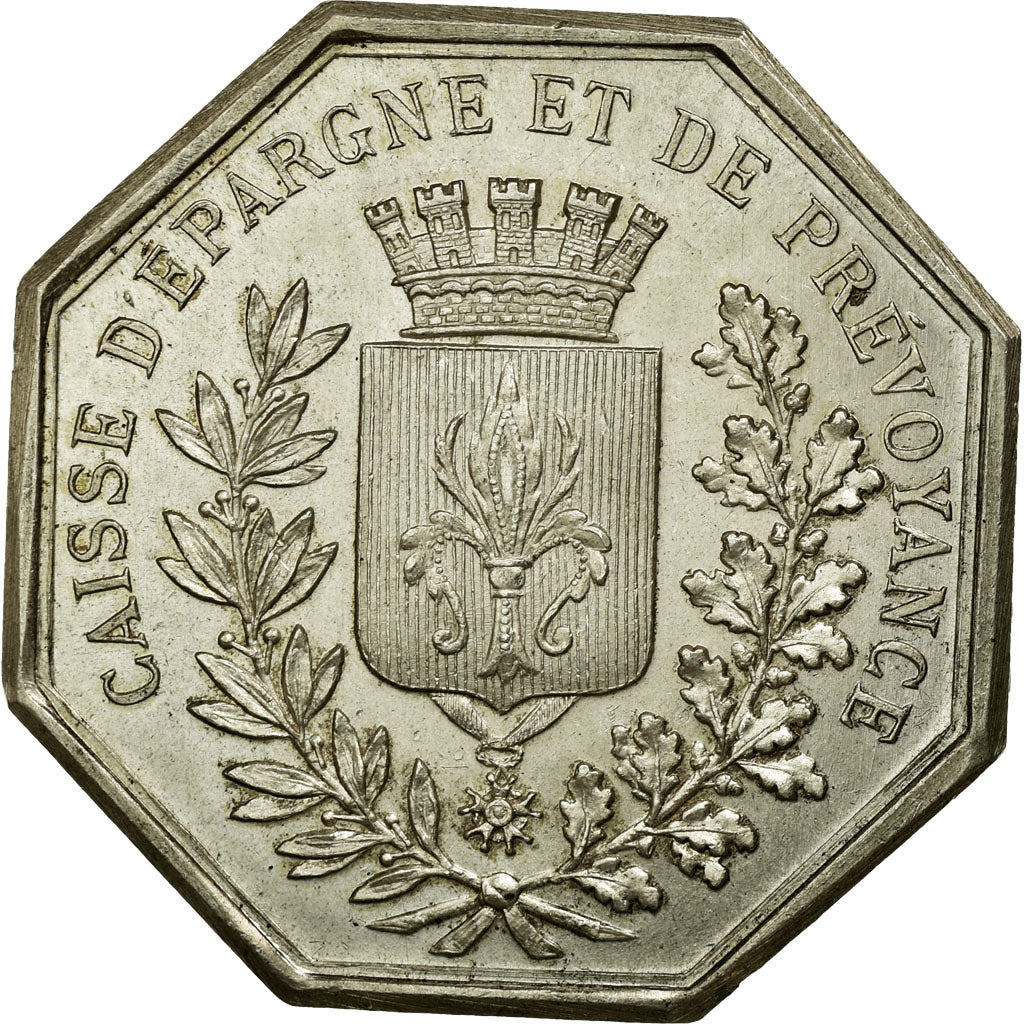 France, Token, Savings Bank, AU(55-58), Silver, Jacqmin:41