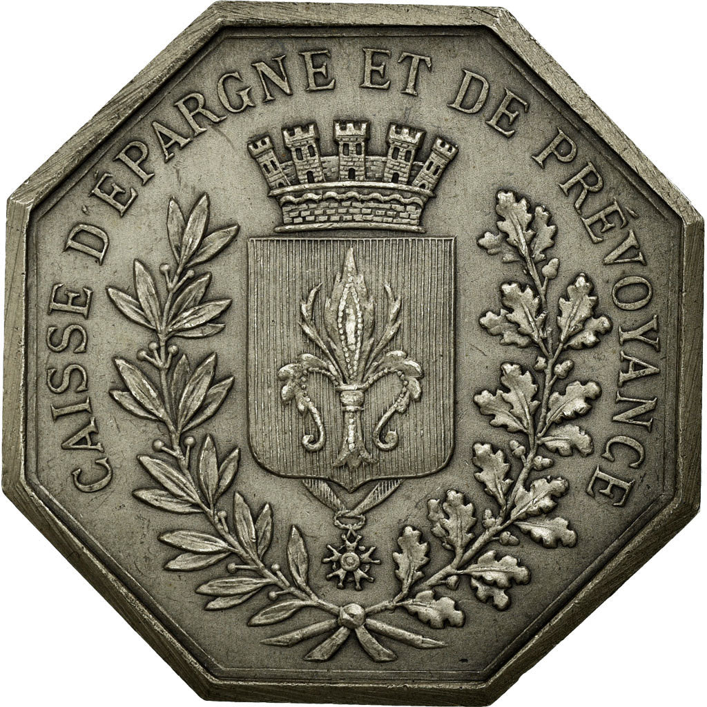 France, Token, Savings Bank, AU(55-58), Silver, Jacqmin:41
