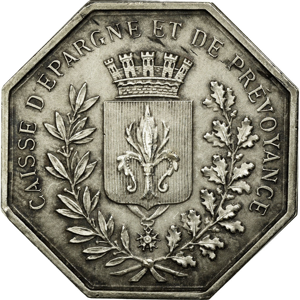 France, Token, Savings Bank, AU(55-58), Silver, Jacqmin:41