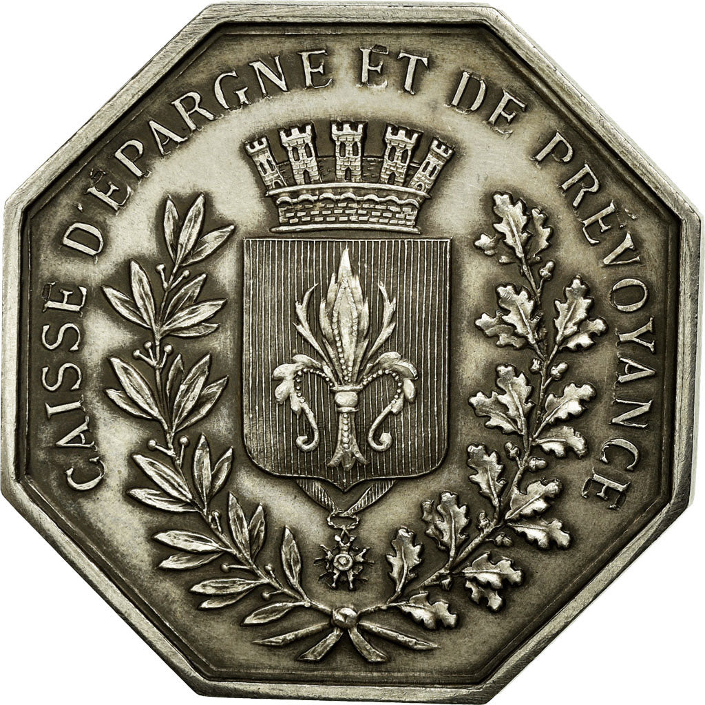 France, Token, Savings Bank, AU(55-58), Silver, Jacqmin:41