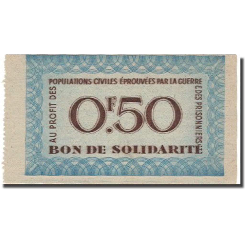 Frankreich, Bon de Solidarité, 50 Centimes, 1941, VZ