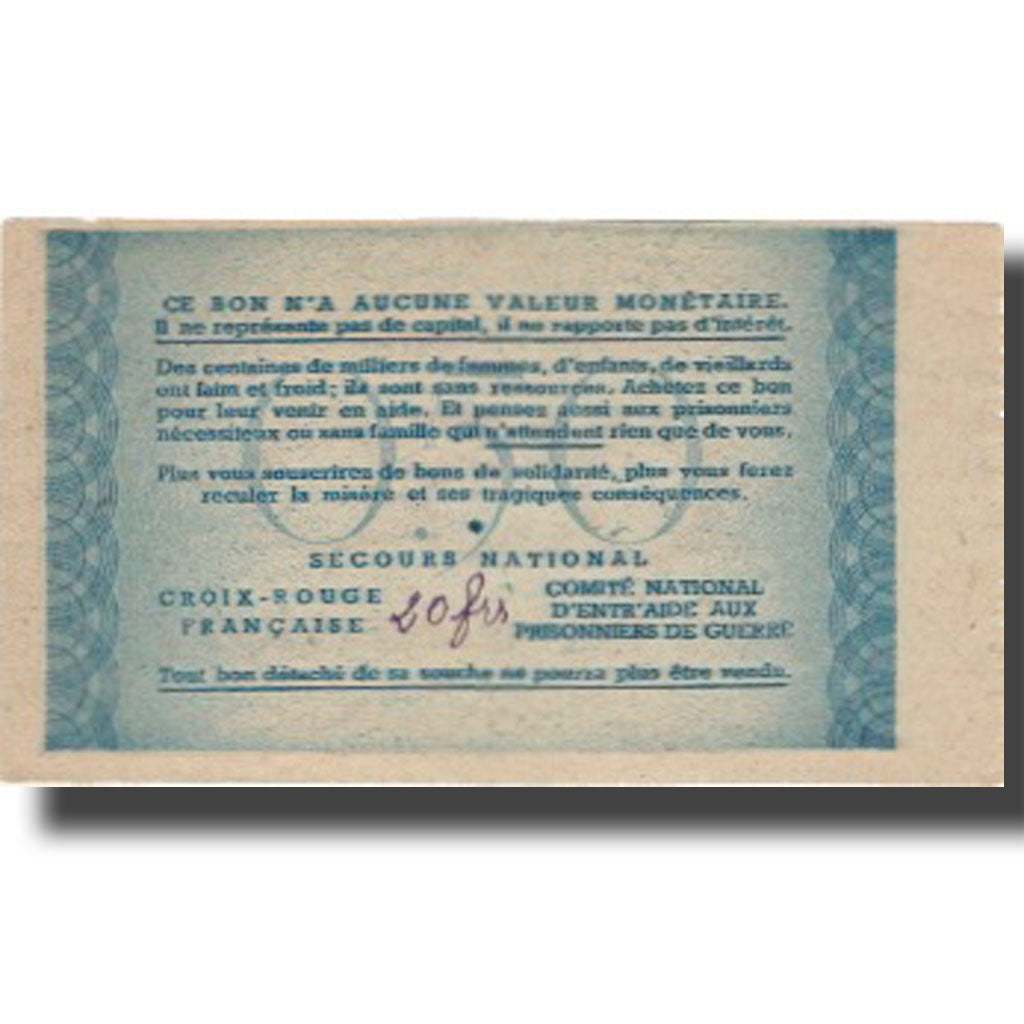 Frankreich, Bon de Solidarité, 50 Centimes, 1941, VZ