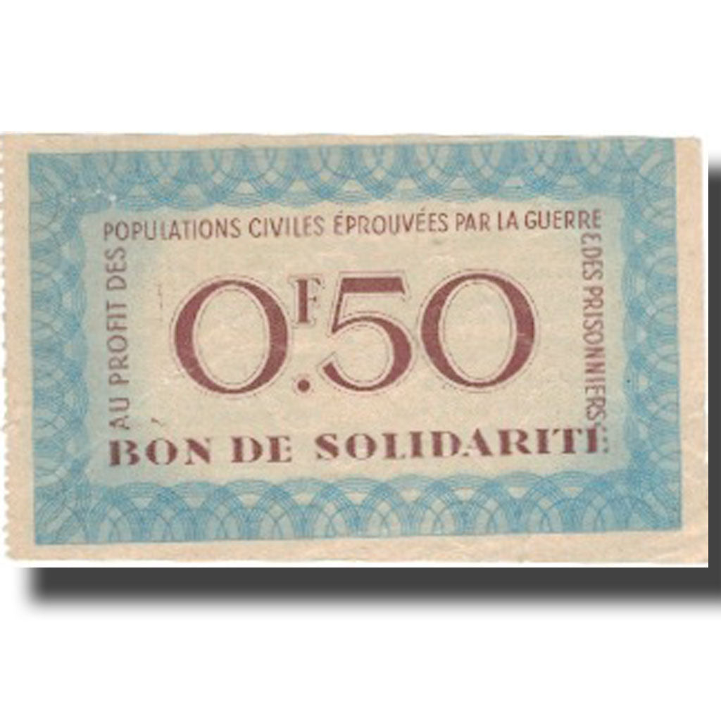 França, Bon de Solidarité, 50 Centimes, 1941, UNC(60-62)