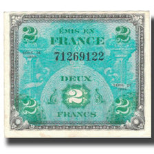 França, 2 Francs, Flag/France, 1944, 1944, AU(55-58), Fayette:VF16.1, KM:114a