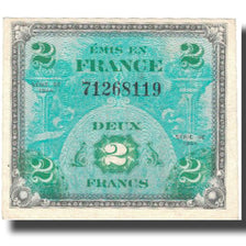 França, 2 Francs, Flag/France, 1944, 1944, AU(55-58), Fayette:VF16.1, KM:114a