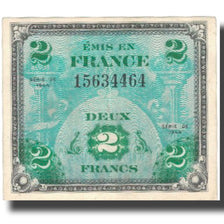 France, 2 Francs, Drapeau/France, 1944, 1944, TTB+, Fayette:VF16.1, KM:114a