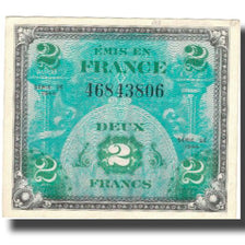 Francja, 2 Francs, Flag/France, 1944, 1944, AU(50-53), Fayette:VF16.1, KM:114a