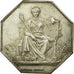 France, Token, Notary, 1829, MS(60-62), Silver, Lerouge:227