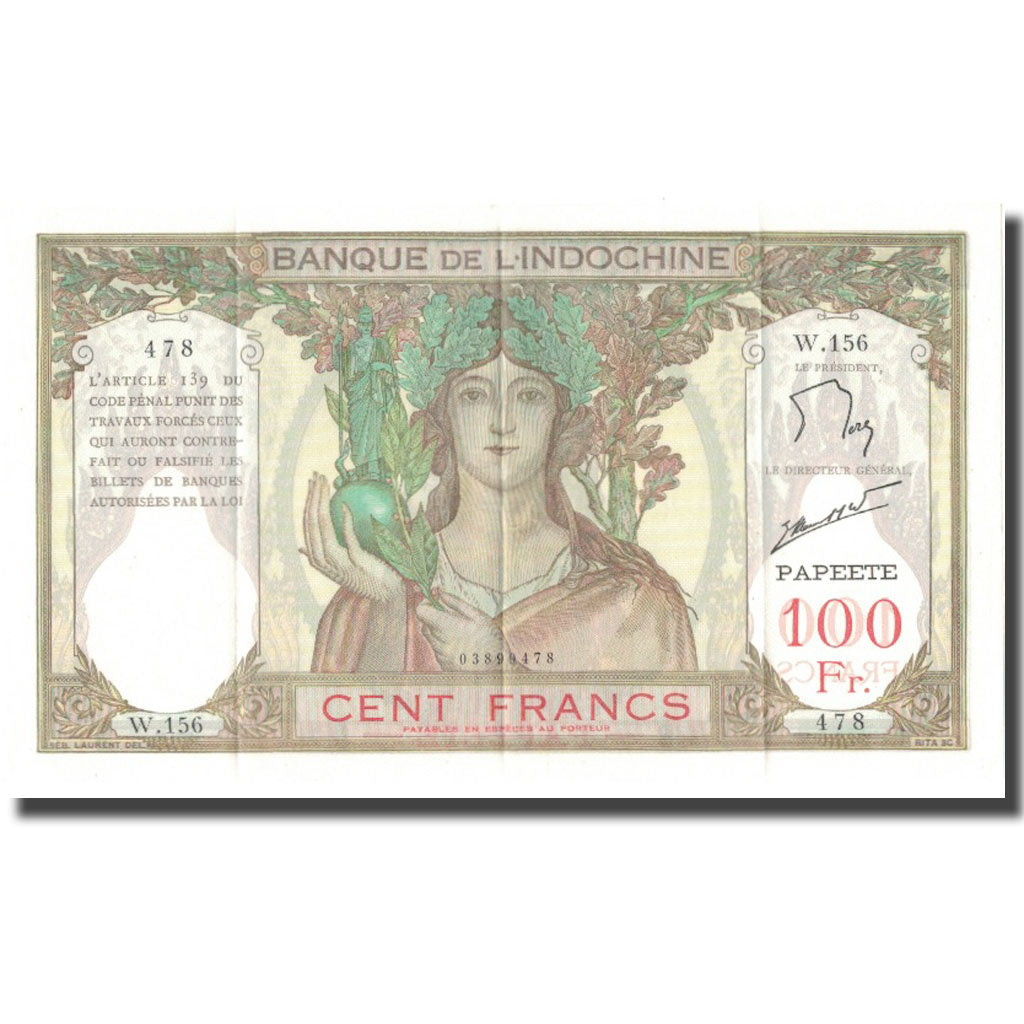 Tahiti, 100 Francs, SUP+