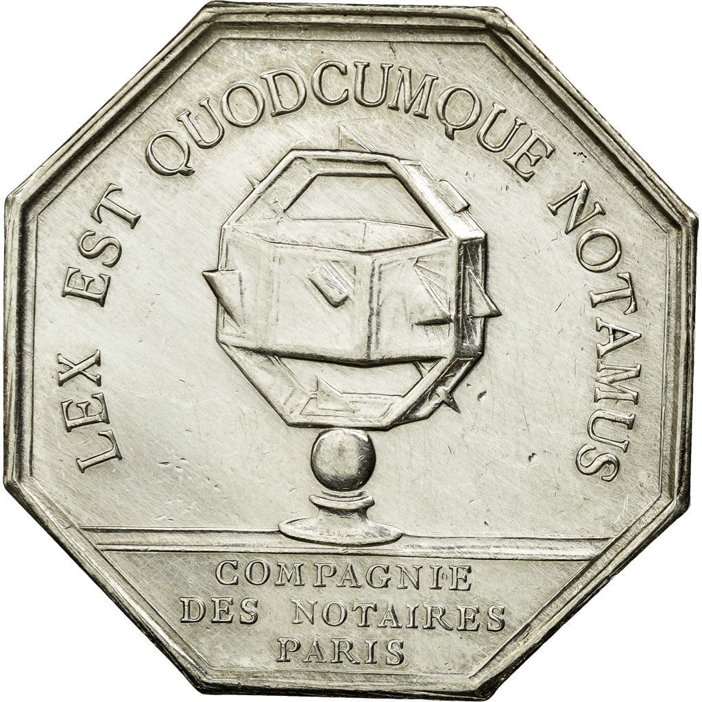 France, Token, Notary, AU(55-58), Silver, Lerouge:321