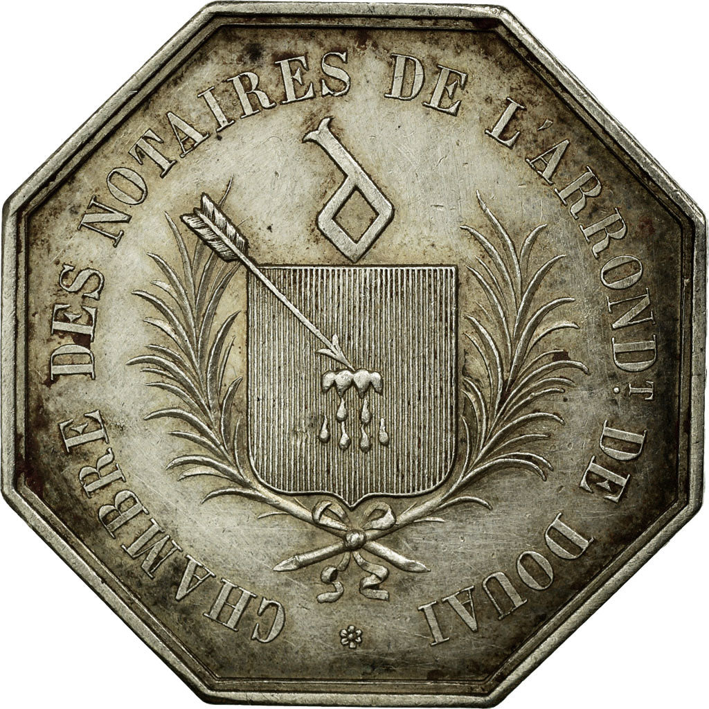 France, Token, Notary, AU(50-53), Silver, Lerouge:120