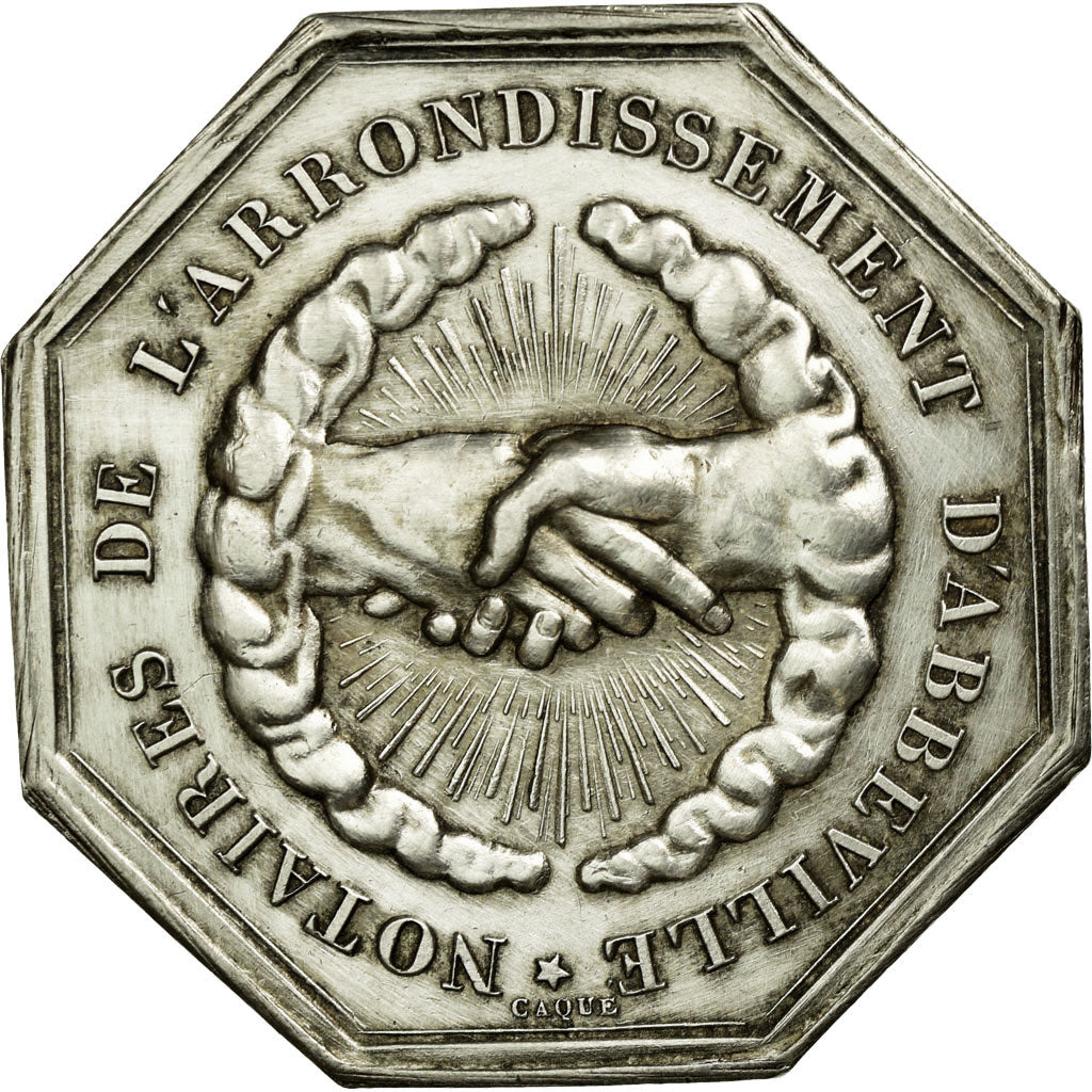 France, Token, Notary, AU(55-58), Silver, Lerouge:1