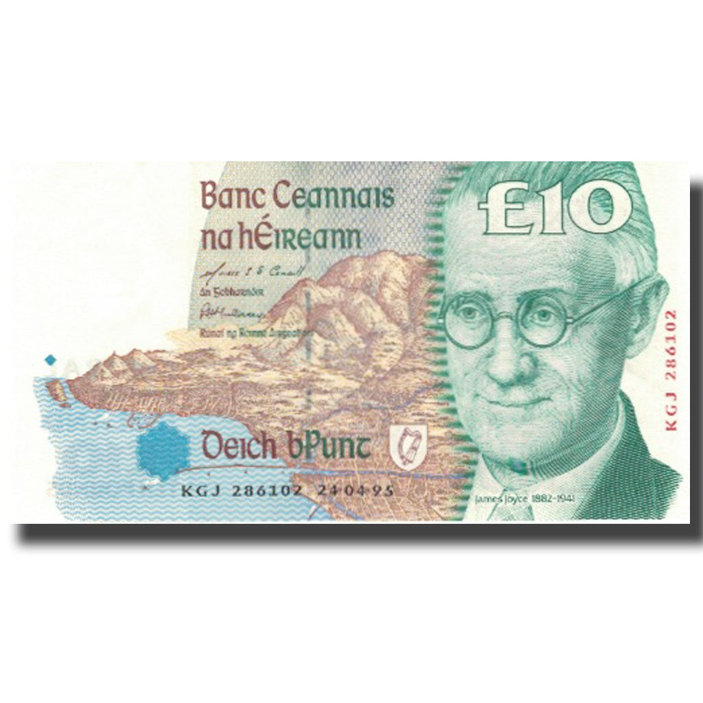 Geldschein, Ireland - Republic, 10 Pounds, Undated (1993-99), KM:76b, VZ+