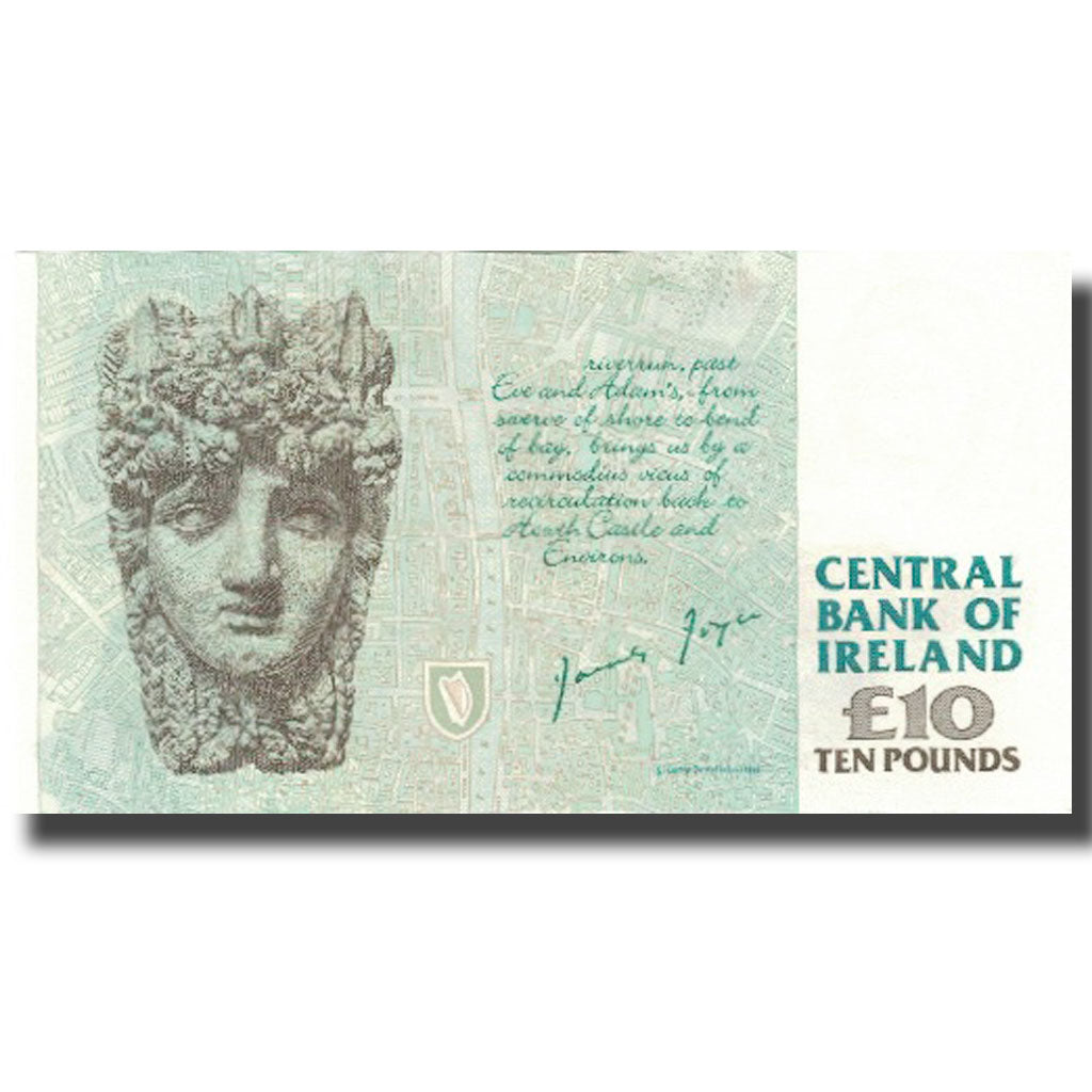 Geldschein, Ireland - Republic, 10 Pounds, Undated (1993-99), KM:76b, VZ+