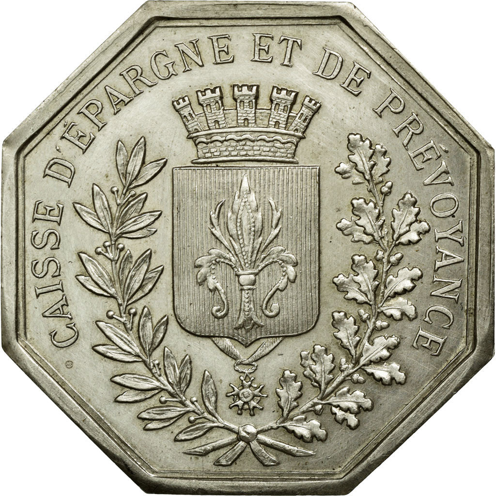 France, Token, Savings Bank, AU(55-58), Silver, Jacqmin:41