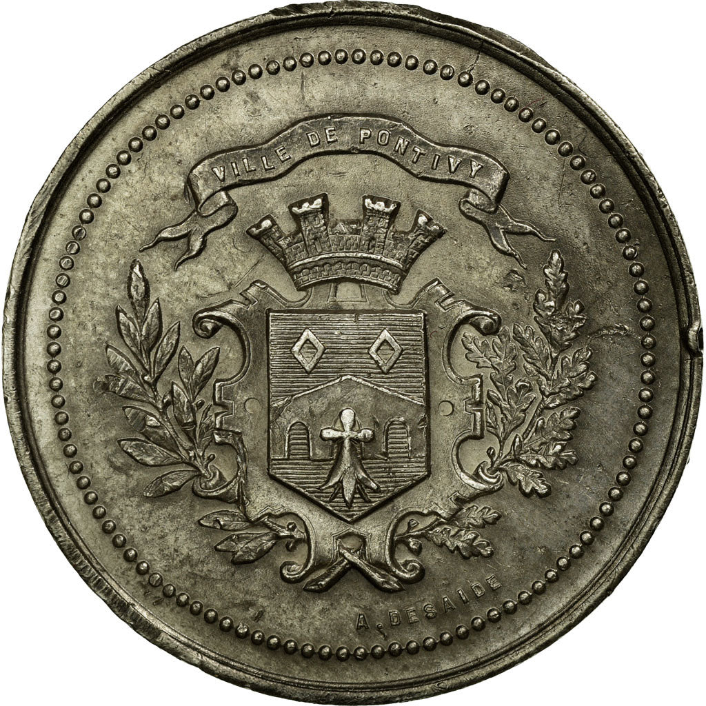 France, Token, Savings Bank, AU(55-58), Silver, Jacqmin:69a