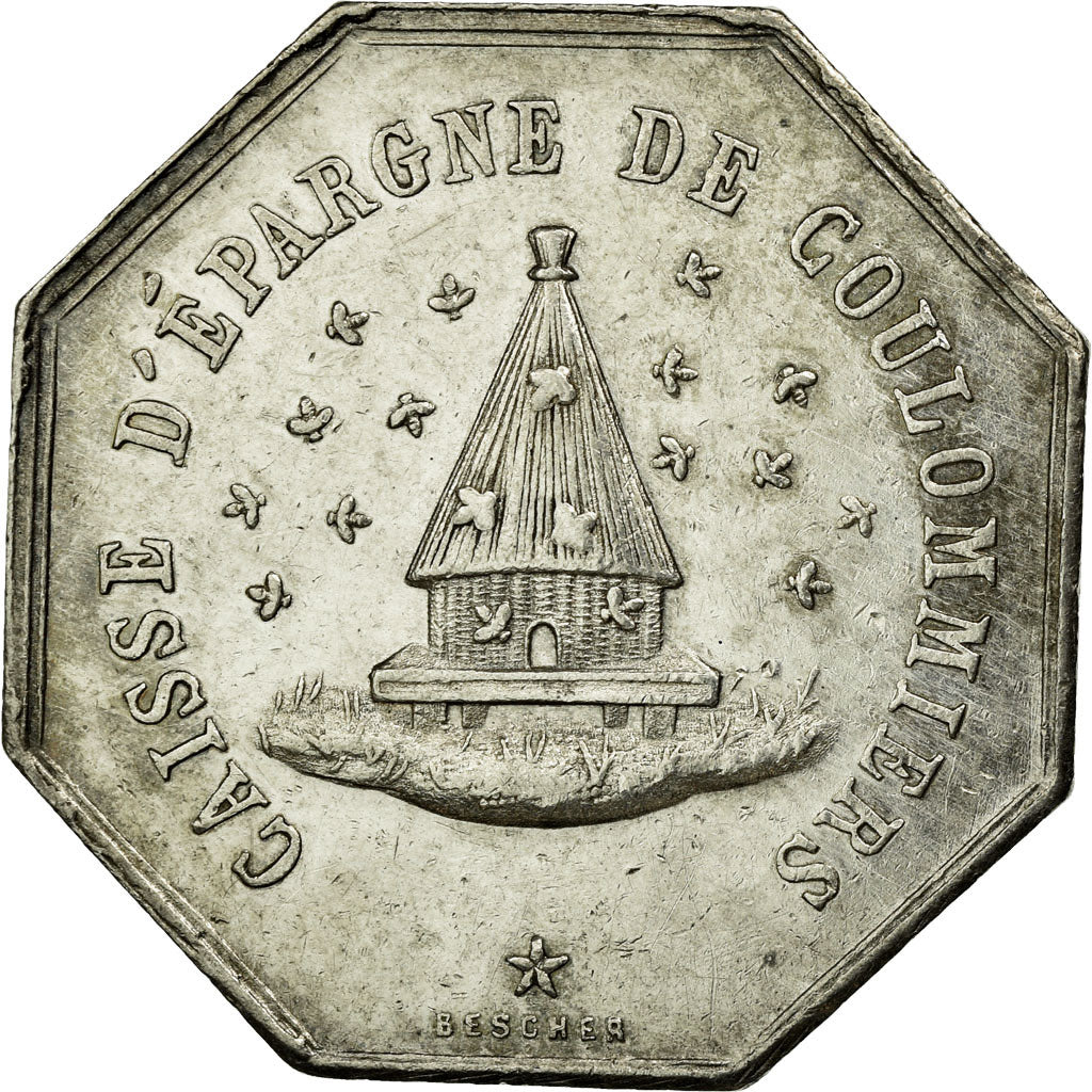 France, Token, Savings Bank, AU(55-58), Silver, Jacqmin:23