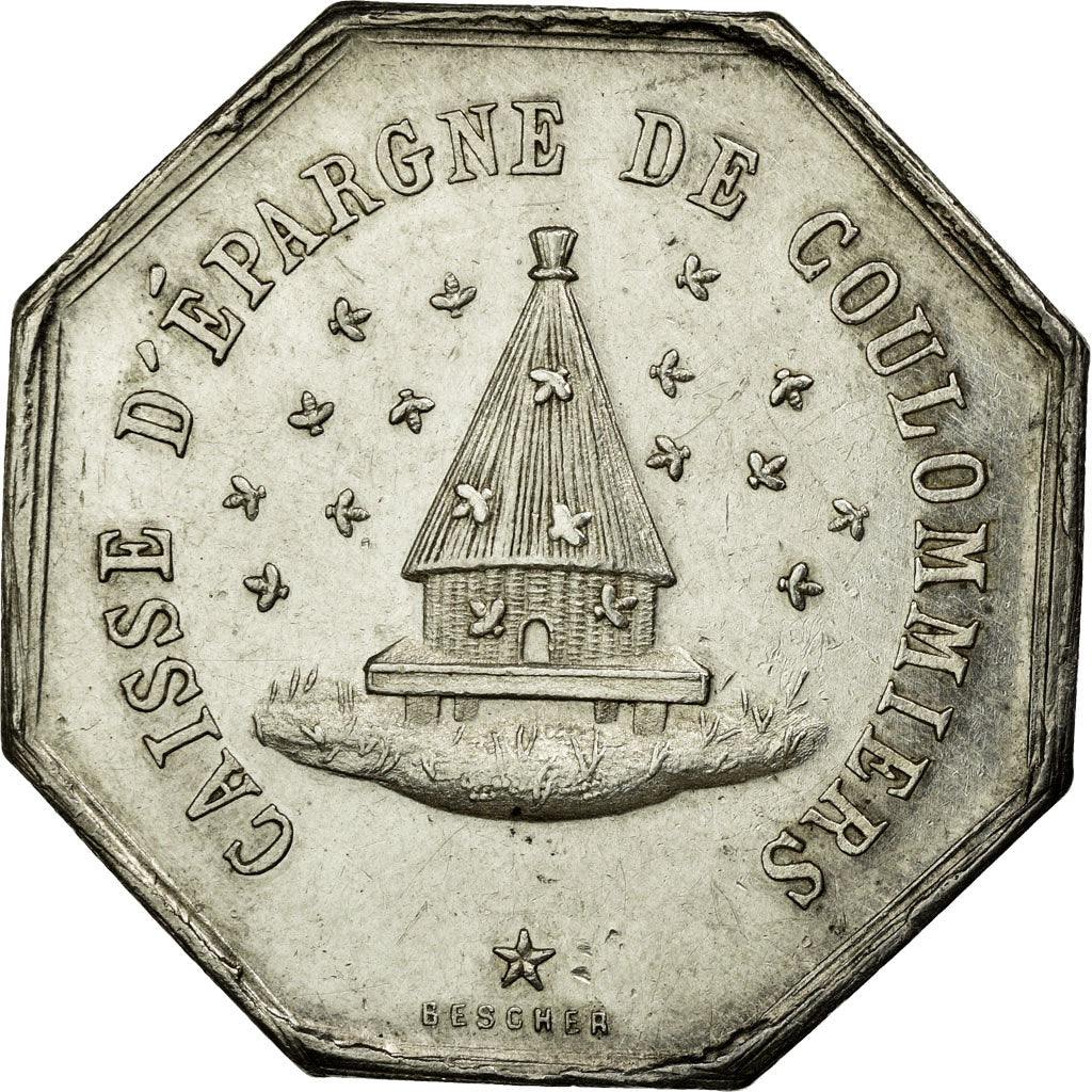 France, Token, Savings Bank, MS(60-62), Silver, Jacqmin:23