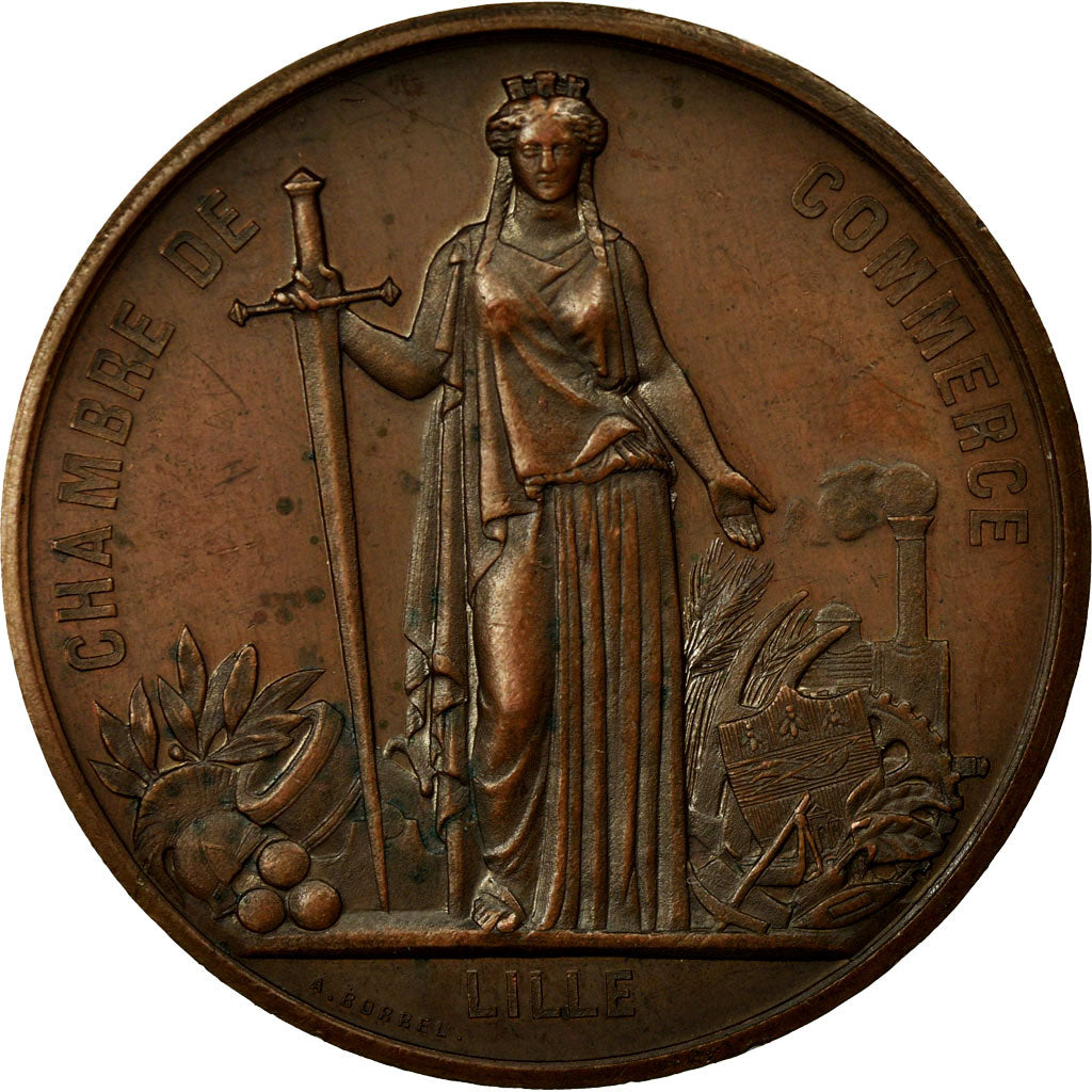 Frankrijk, Token, Chamber of Commerce, 1867, PR, Koper