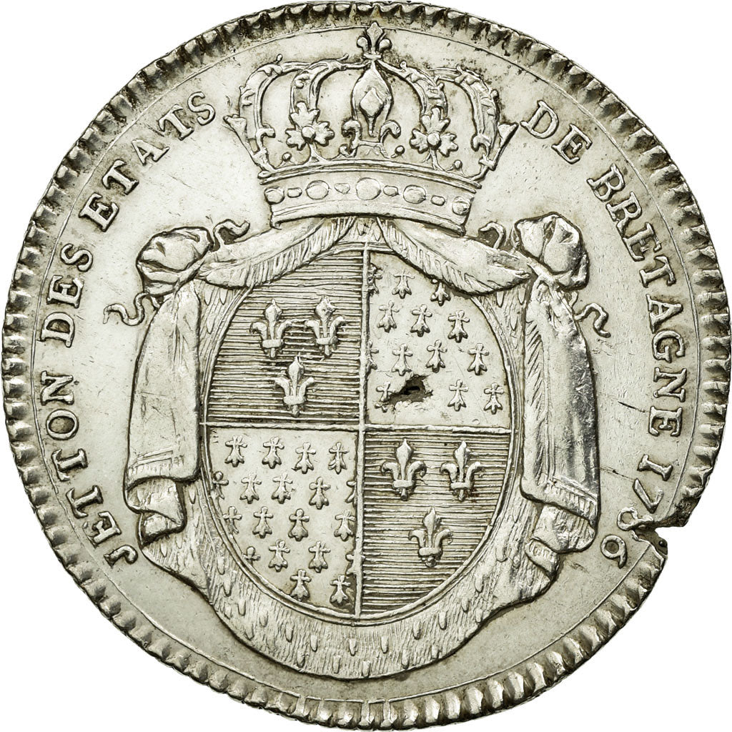 France, Token, Royal, 1786, AU(55-58), Silver, Feuardent:8790