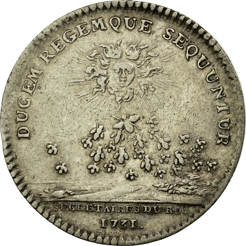 France, Token, Royal, 1731, EF(40-45), Silver, Feuardent:335