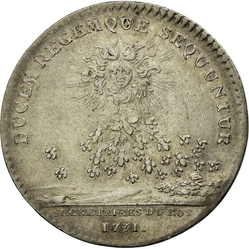 France, Token, Royal, 1731, EF(40-45), Silver, Feuardent:335