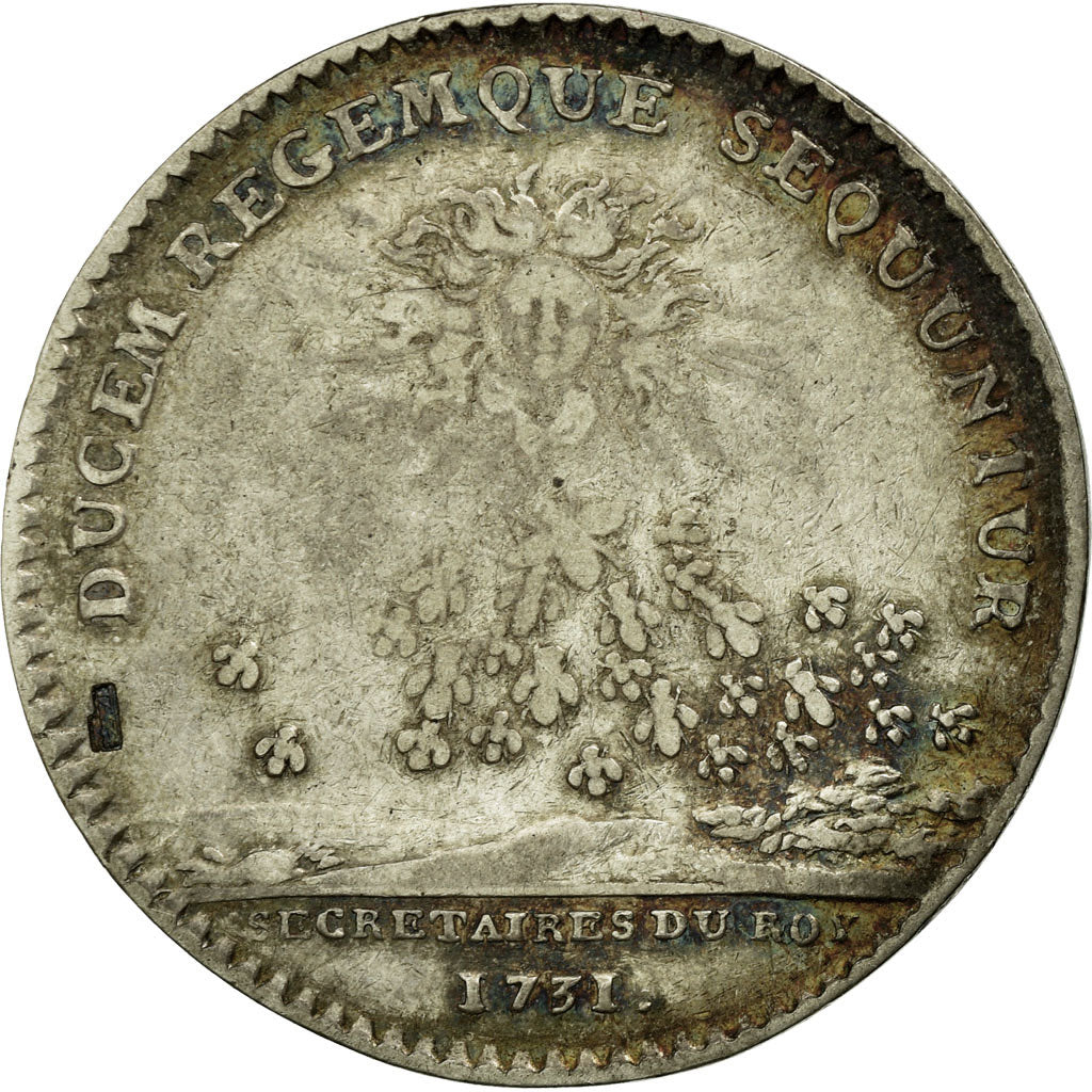 France, Token, Royal, 1731, VF(30-35), Silver, Feuardent:336