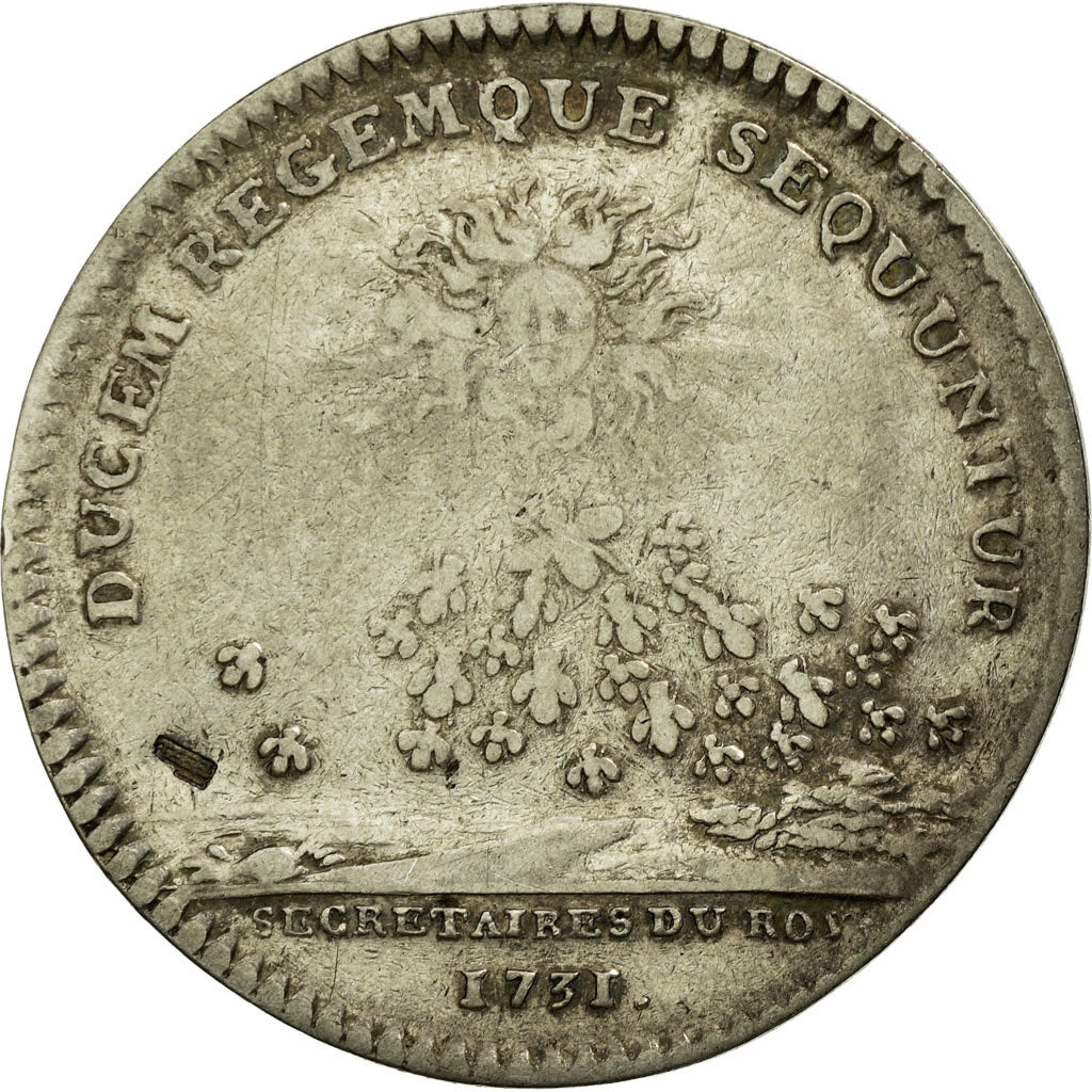 France, Token, Royal, 1731, VF(30-35), Silver, Feuardent:336