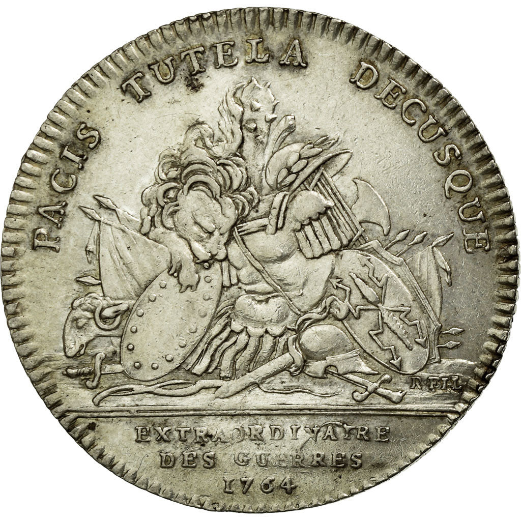 France, Token, Royal, 1764, AU(50-53), Silver, Feuardent:870