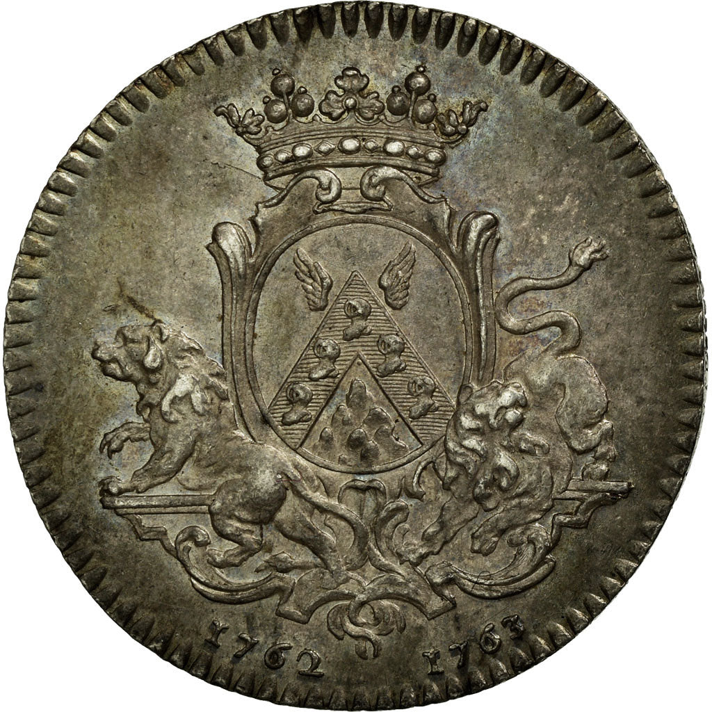 France, Token, Royal, 1762, AU(55-58), Silver, Feuardent:8924