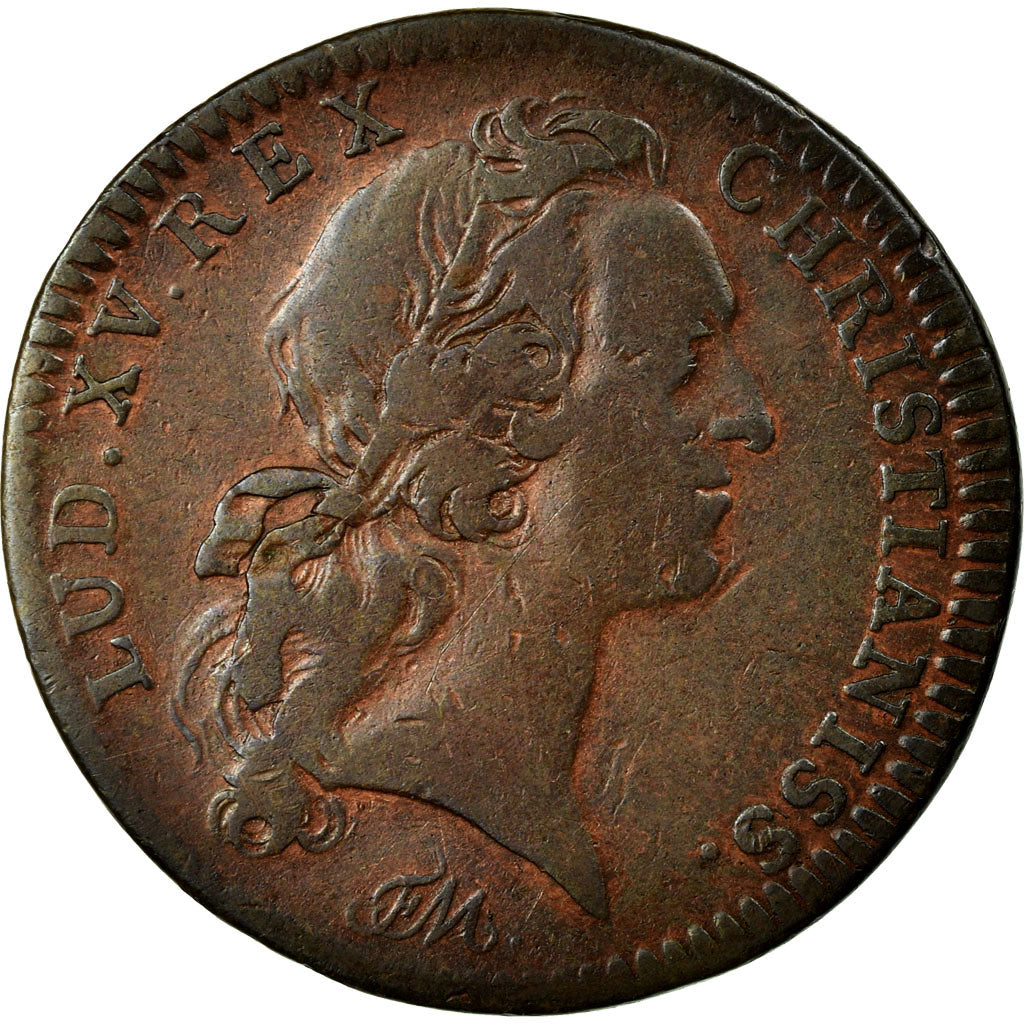 Frankreich, Token, Royal, 1744, SS, Kupfer, Feuardent:2510