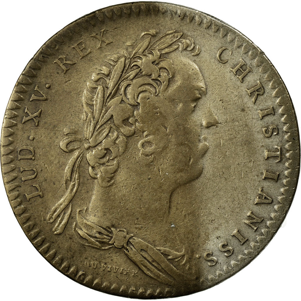 France, Token, Royal, VF(30-35), Brass, Feuardent:6894