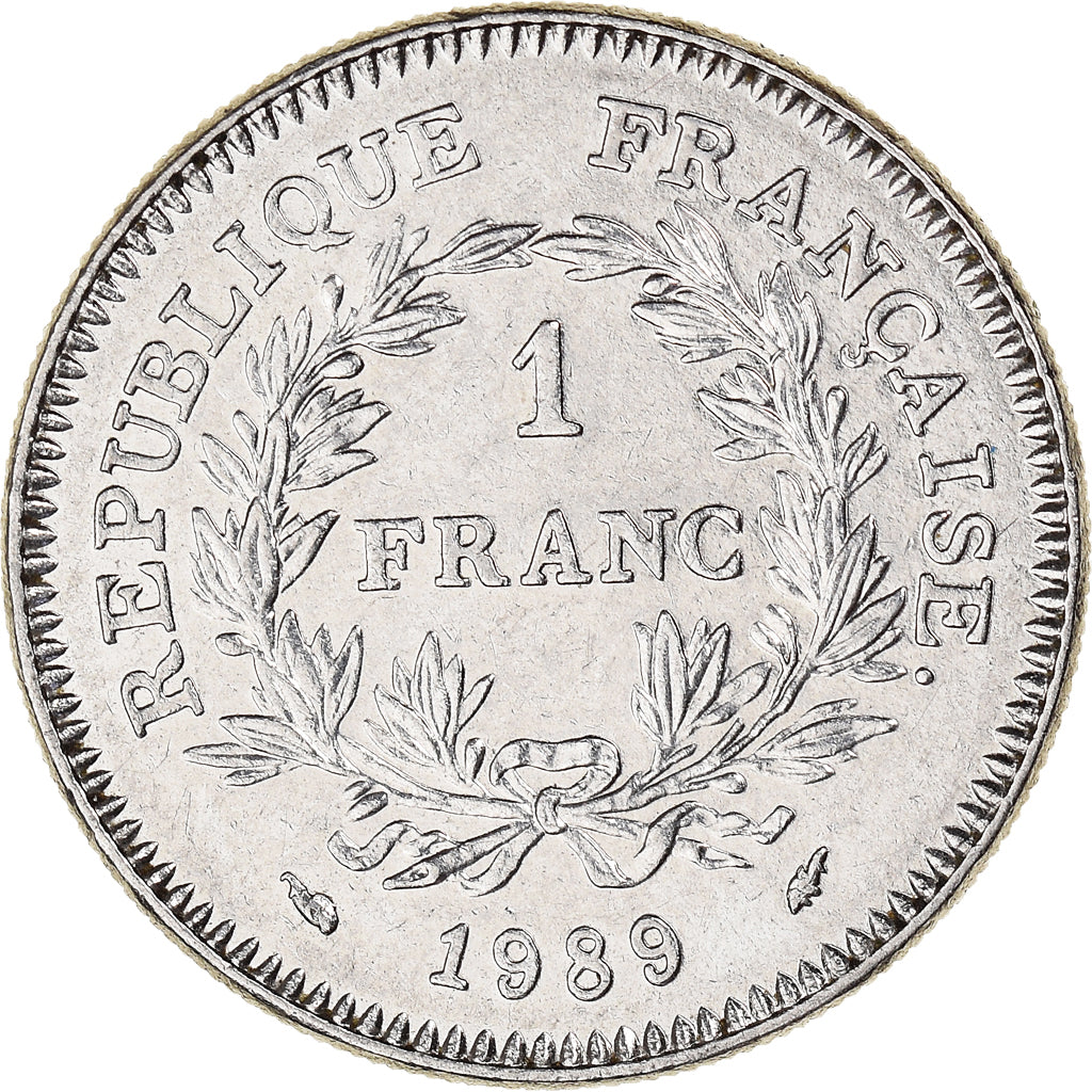 Coin, France, États généraux, Franc, 1989, AU(55-58), Nickel, KM:967