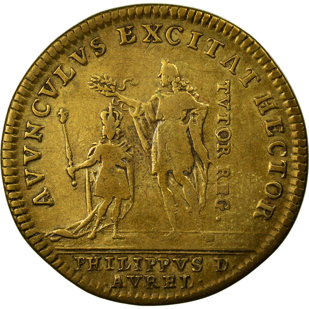 France, Token, Royal, VF(30-35), Brass, Feuardent:8094
