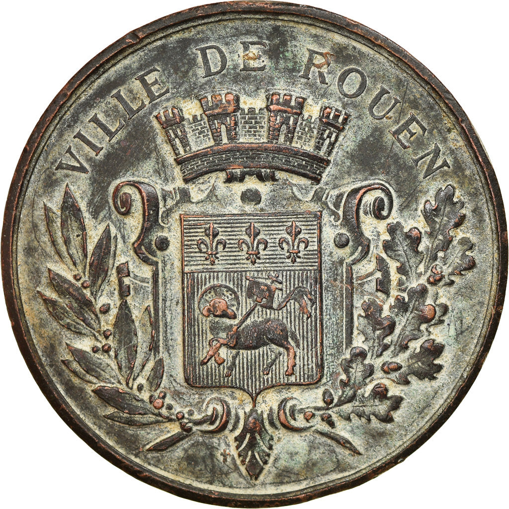 Francia, medaglia, SPA, Cercle Rouennais, Rouen, 1885, MB+, Rame