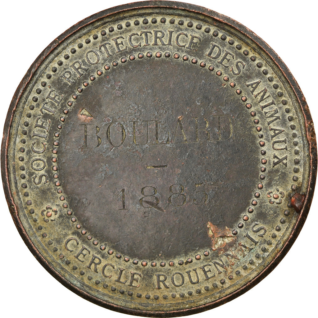 Francia, medaglia, SPA, Cercle Rouennais, Rouen, 1885, MB+, Rame