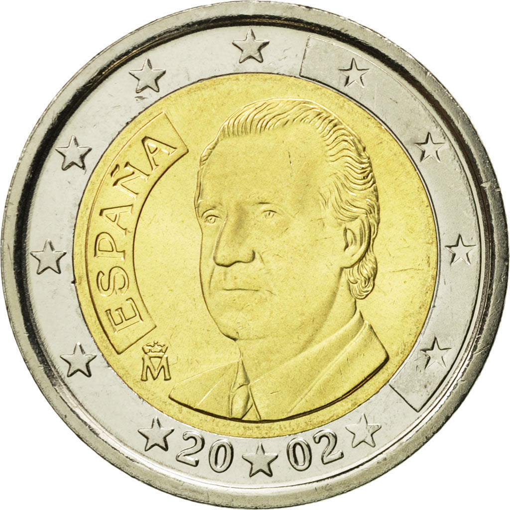 Spagna, 2 Euro, 2002, SPL, Bi-metallico, KM:1047