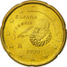 España, 20 Euro Cent, 1999, SC, Latón, KM:1044