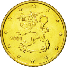 Finlandia, 50 Euro Cent, 2001, SPL, Ottone, KM:103