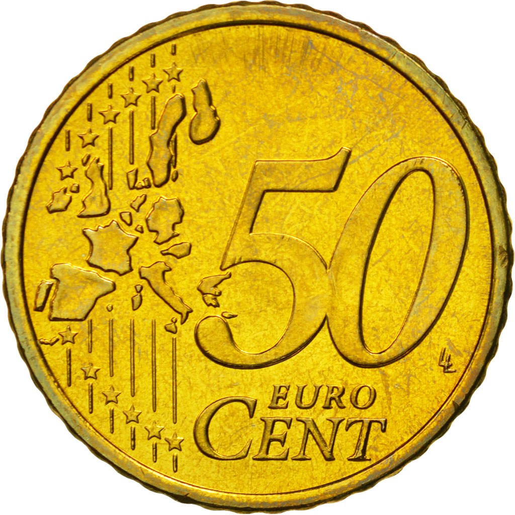 Finnland, 50 Euro Cent, 2001, UNZ, Messing, KM:103