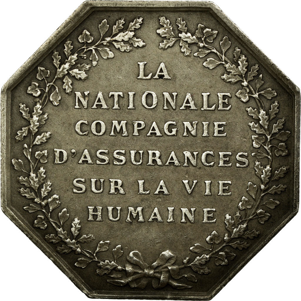 France, Token, Insurance, 1830, AU(55-58), Silver, Gailhouste:442