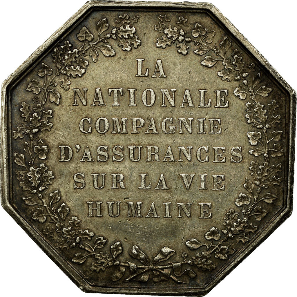 France, Token, Insurance, 1830, AU(55-58), Silver, Gailhouste:442
